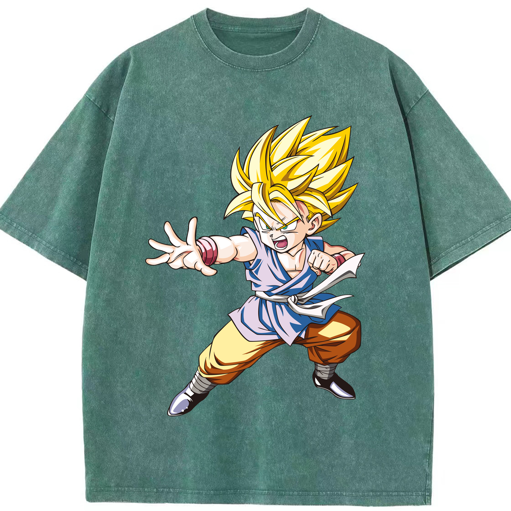 （画像用） ドラゴンボール ベジット DRAGON BALL Vegetto 綿100% ヴィンテージ風 半袖Tシャツ（フロントプリント）